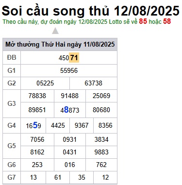 cau lo dep nhat xsmb 12-08-2025